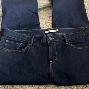 Dark Blue Denim Jeans